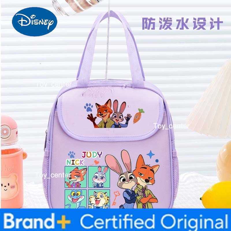 Zootopia Animal City Insulated Bag Nick Judy Cute Lunch Box Bag Student Carrying Rice Insulated Office Handheld Bento Bag H260304