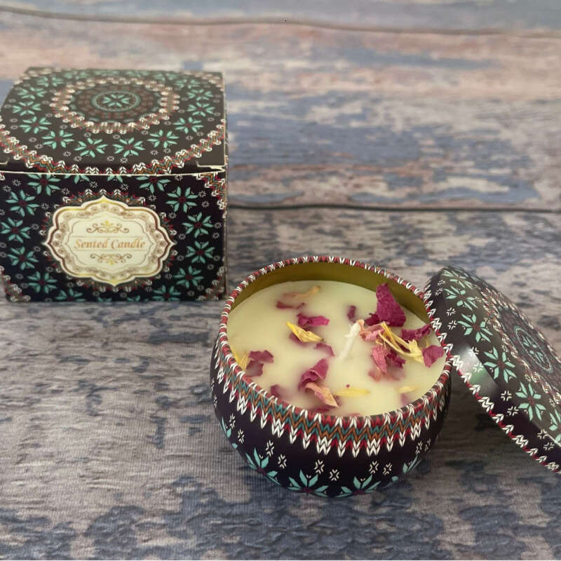 Cross-Border Soy Wax Dried ?Wedding Souvenirs Birthday Gifts Flower Fragrance Aromatherapy Candle W260304