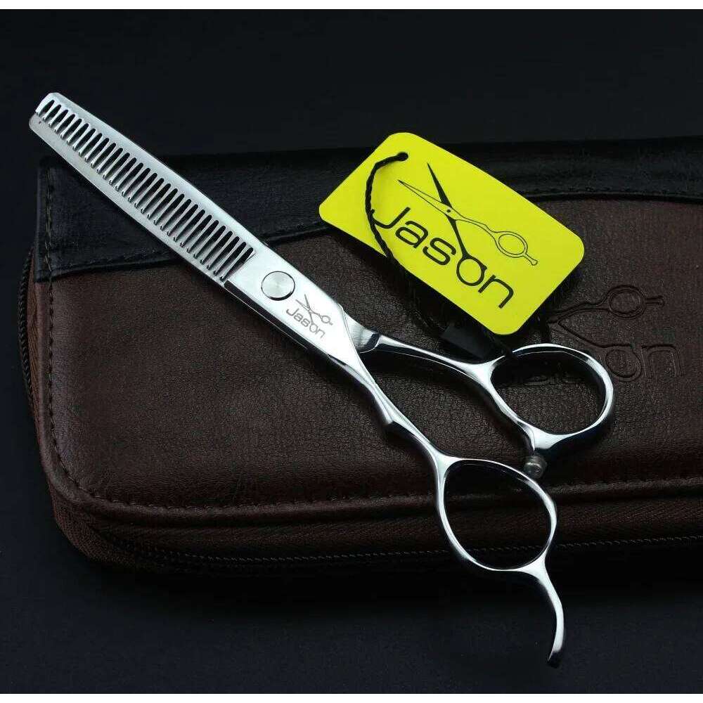345# 4Pcs Suit Left Hand Hairdressing 5.5''/6.0'' Brand Jason Japan 440C Cutting Thinning Shears Hair Scissors H260303