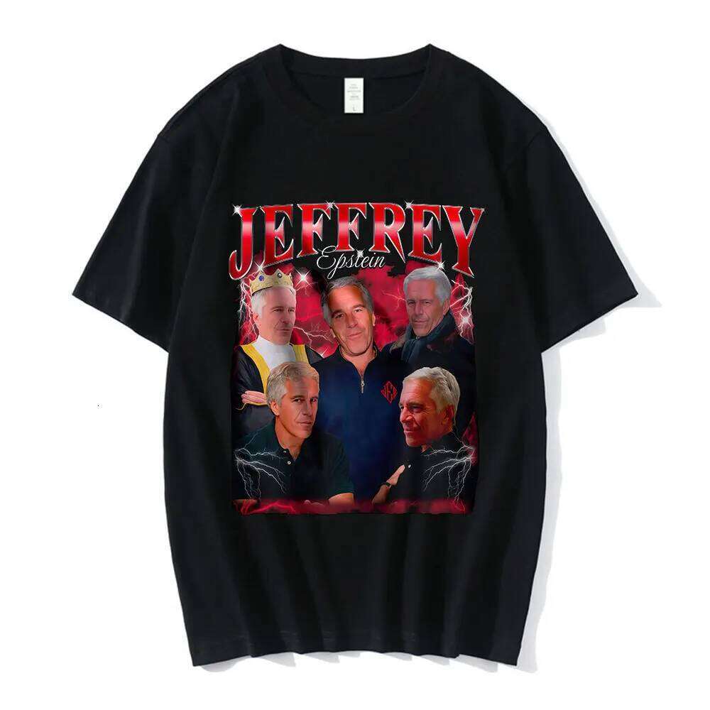 Jeffrey Epstein Graphic Print T Shirt Men Fashion Vintage Short Sleeve T-shirt 100% Cotton Casual Cozy Oversized T-shirts Unisex H260304