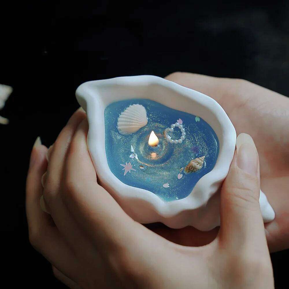 Shell Aromatherapy Scented Candle, Soy Wax Candles Aromatherapy, Birthday Candle Wedding, Home Decoration for Party W260304