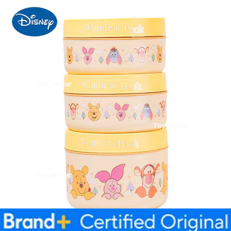 Winnie The Pooh Mickey Cartoon Stainless Steel Food Grade Lunch Box High Aesthetic Value Home Use Bento Box Kitchen Dining Bar H26030411