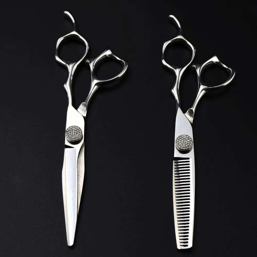 Professional JP440c steel 6 '' Bearing scissor Gem hair haircut thinning barber cutting shears hairdressing scissors H260303