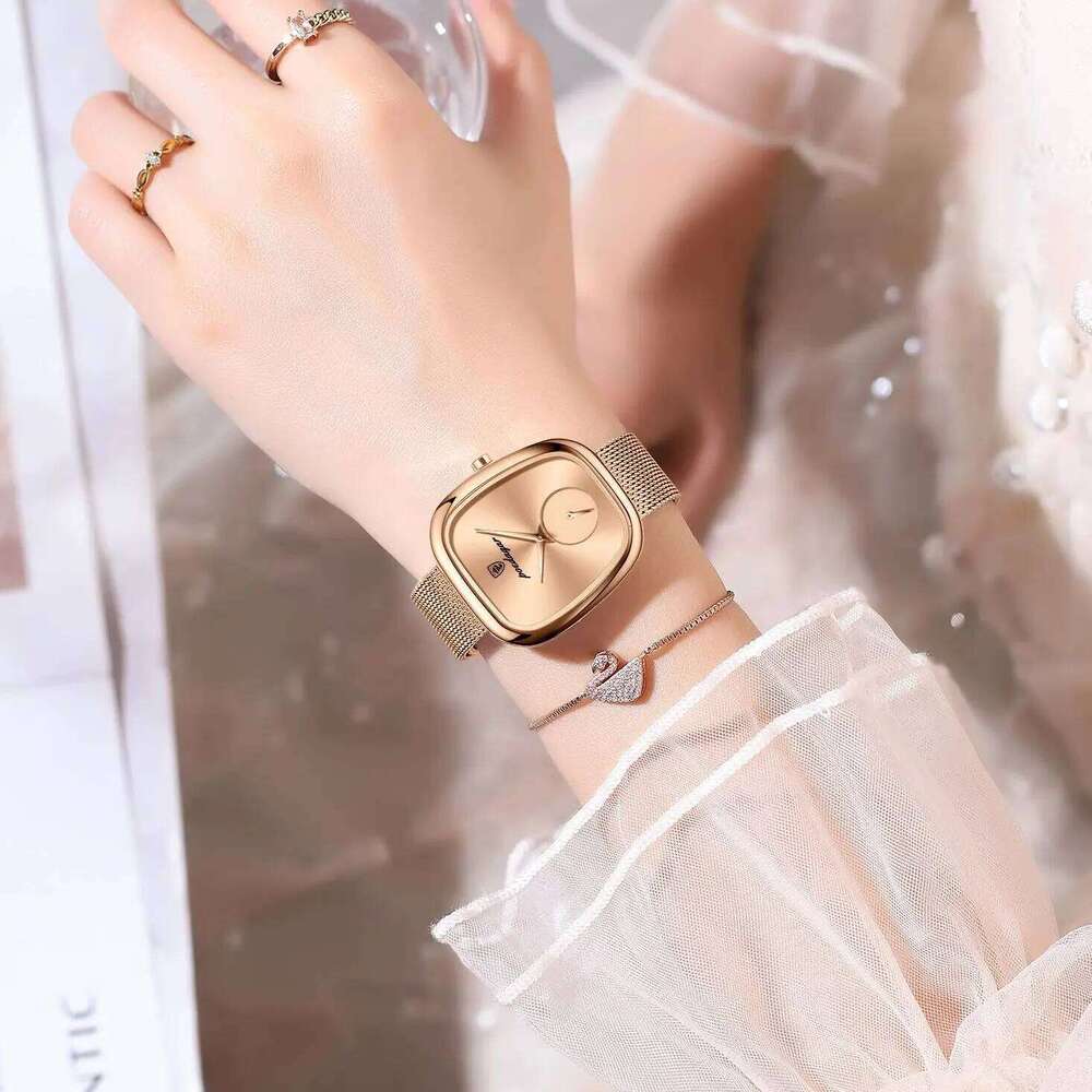 POEDAGAR Top Elegant Fashion Woman Wristwatch Waterproof Stainless Steel Ladies Watch Luxury Women's Quartz Watches Female Reloj XJ260303