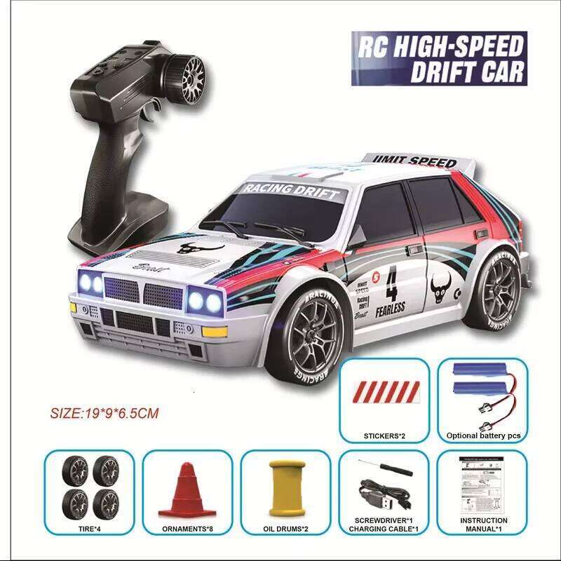 2026 New 4WD RC Car 1:24 Scale Four-wheel Drive Drift With Two Speed Settings 20 km/h LED Light Children Toys Rechargeable SG204 Z260303