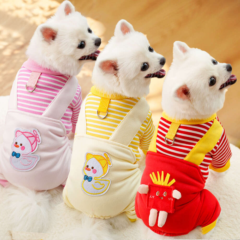 Famous brand Pet Four Legged Clothes Autumn Winter Fleece Cat Sweatshirt Supplies Medium Dog Corgi French Bulldog Leash Compatible pupakaIK