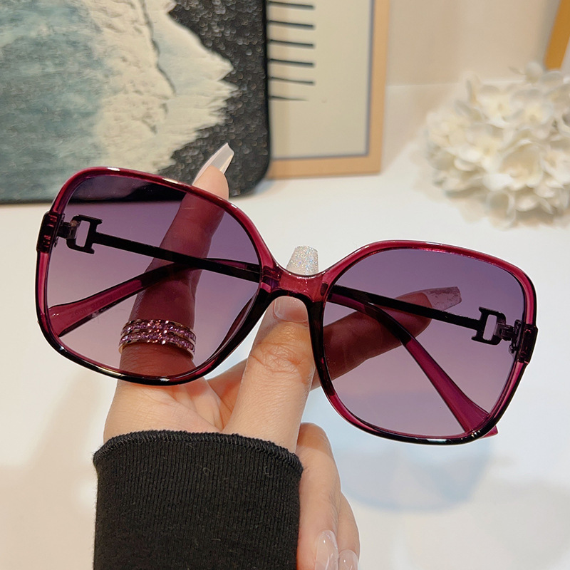 2026 New Trendy Square Frame Sunglasses, Internet Celebrity Sunglasses Women, High-End, Face-Slimming, Polarized for Driving, Men's Style