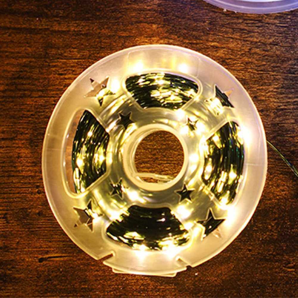 10-50M LED String Lights Fairy Green Wire Outdoor Christmas Light Tree Garland for New Year Street Home Party Wedding Decorion H260304