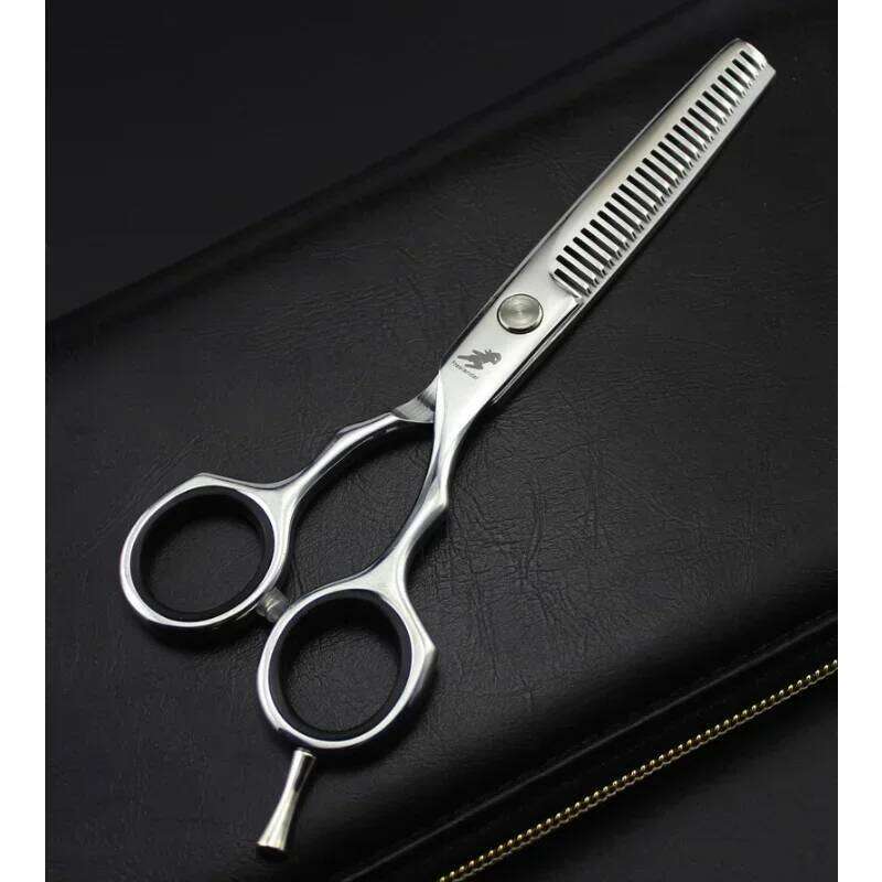 Professional Japan 4cr 6 inch Black cut haircut sissors thinning barber hair cutting shears hairdresser scissors H260303