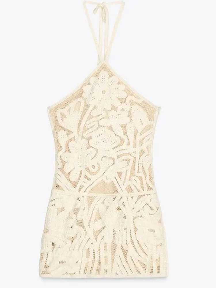 Sexy Sling Dress Women Chic Backless Lace Up Off Shoulder Skinny Hollow Out Dresses M260304