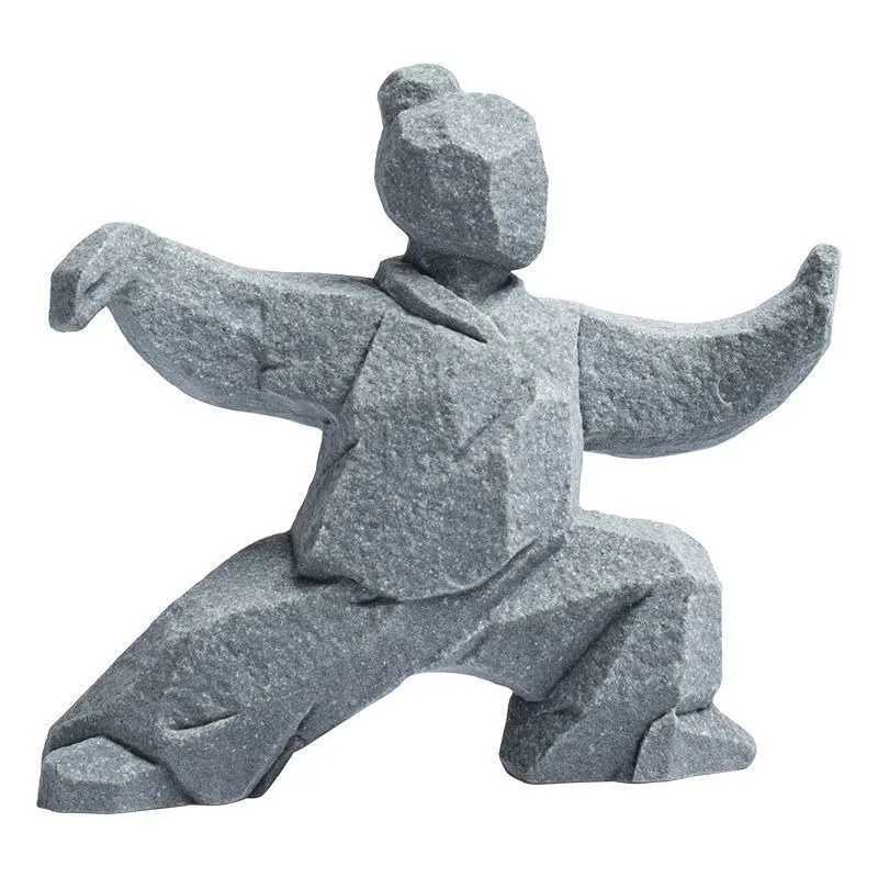 This Tai Chi sculpture is a new Chinese-style home desktop decorative figurine.T260304