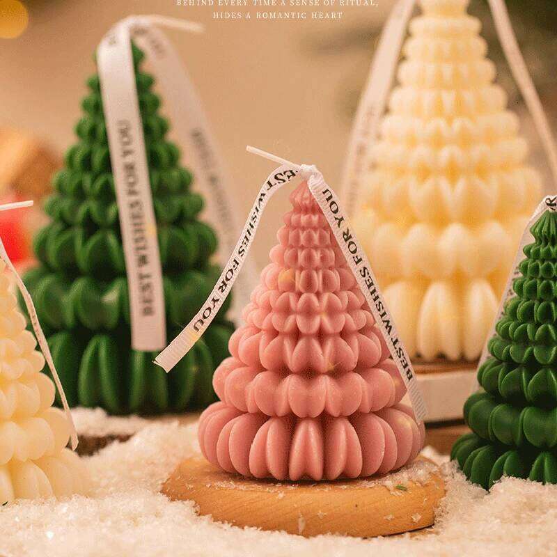 Mini Tree Most Christmas Candles, Festive Home Decoration, Scented Soy Wax Candle W260304