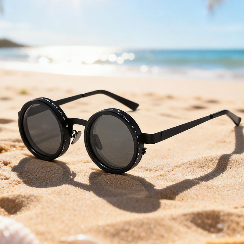 Adjustable dimming sunglasses, fishing driving filters, retro glasses, UV resistant polarized sunglasses