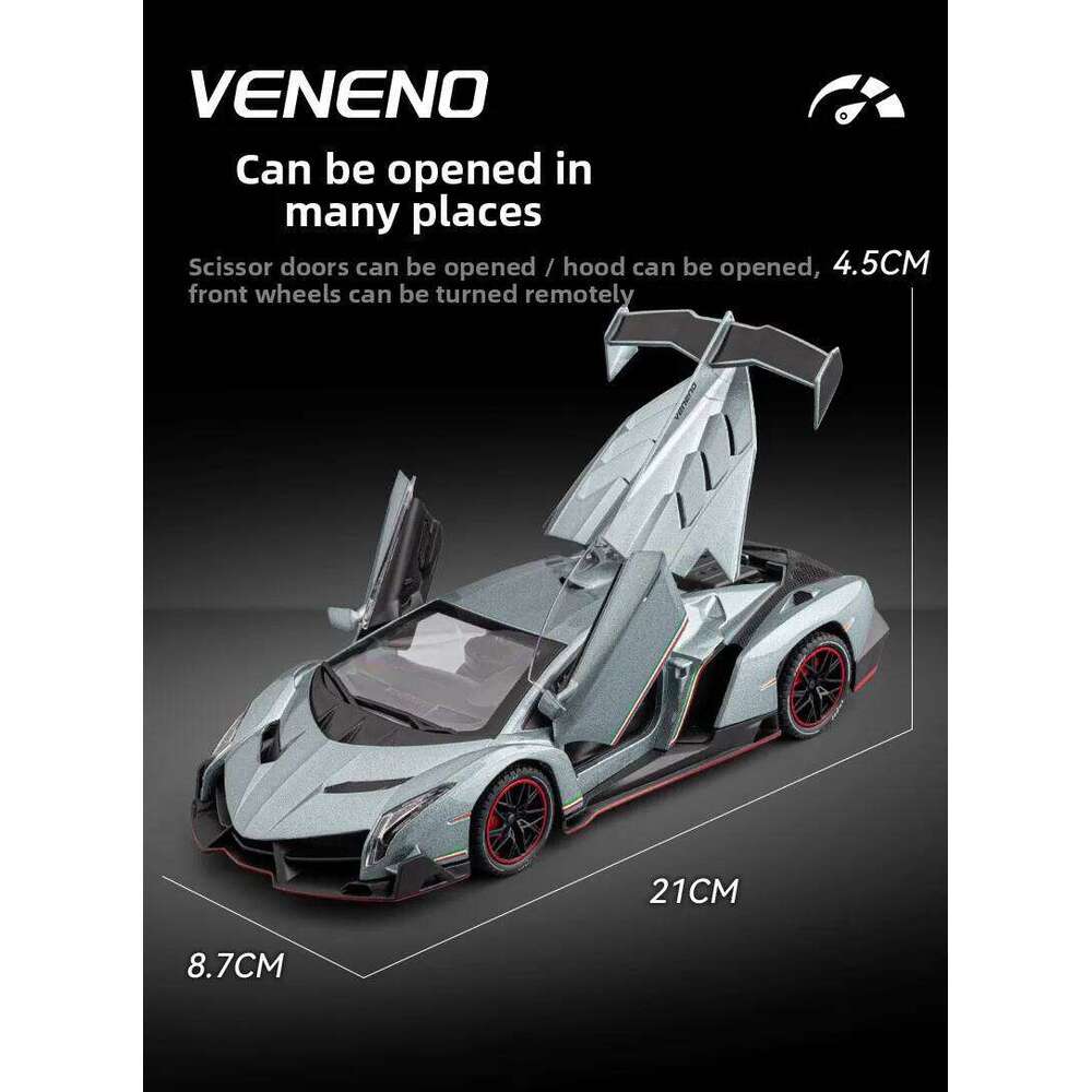 RC Alloy Drift Racing 1:24 Scale - Remote Control Stunt Toy Car Model Collection Gift for Boys Z260303