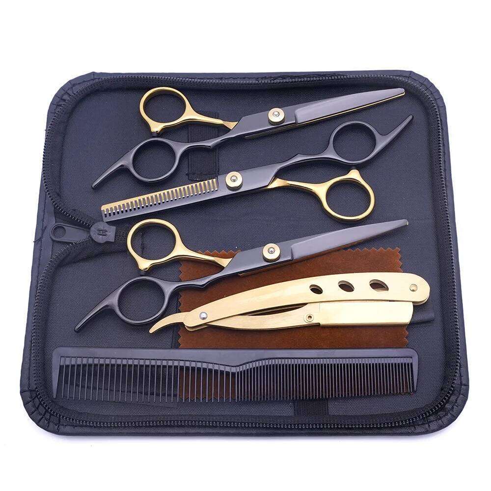 Professional Scissors Set - Thinning & Texturing Shears Barber Tools for Styling, Cutting, Layered Hair H260303
