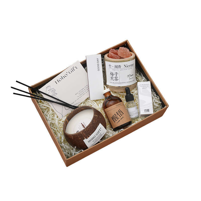 Good Luck Coconut Scented Candle Birthday High-end Niche Flameless Creative Aromatherapy Box Valentine's Day Gift W260304