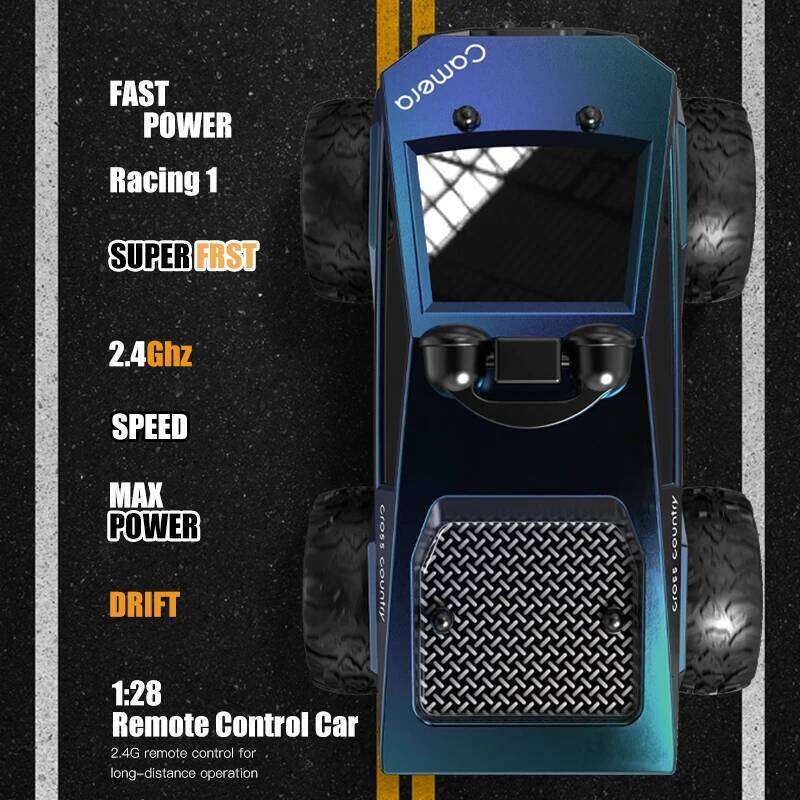 Rc with Camera High-Speed Climbing Car Wifi Picture 1:28 Remote Control Off-Road Vehicle Real-Time Transmission Xmas Gift Z260303