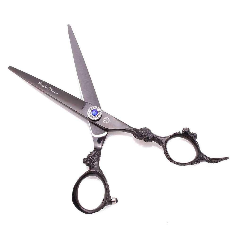 Cutting Professional Purple Dragon 5.5" 6" Japan 440C Barber Shop Hair Thinning Shears Hairdressing Scissors Z9004 H260303