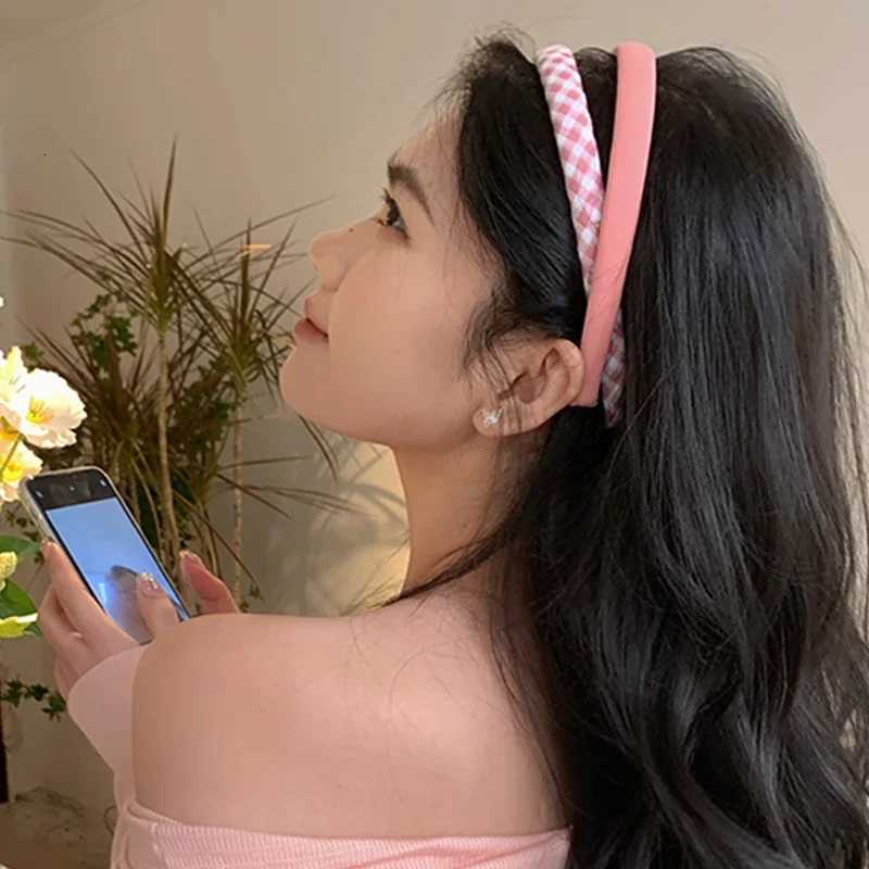 Thin Sponge Hairband 2024 Spring Summer Womens Girls Elegant Head Band Makeup Face Wash Hair Hoop Fashion Hair Accessories H260304 - view 4