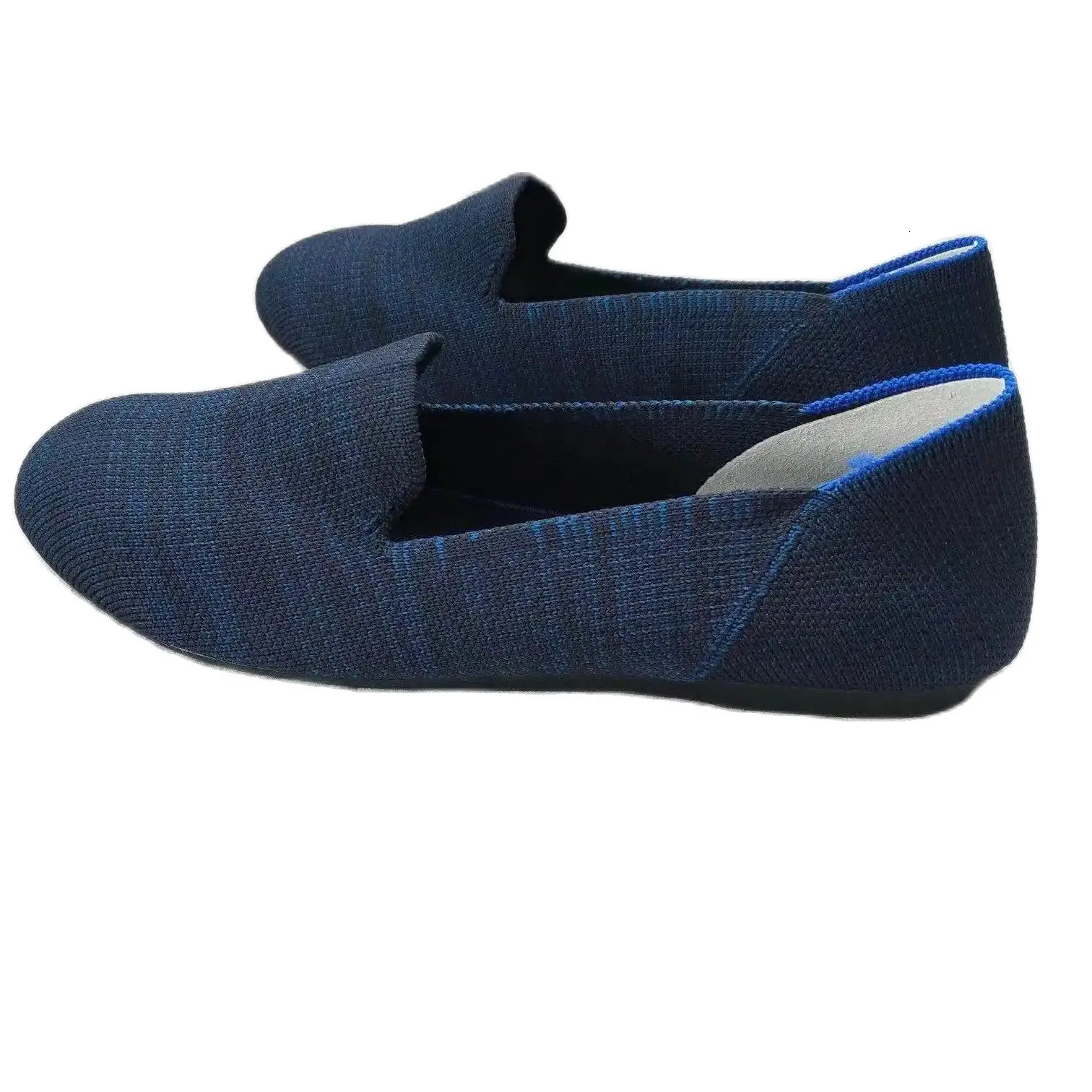 Maggies Walker Womens Stretchable Soft Bottom Knitted Flats Spring Shallow-mouth Washable Casual Loafers Size 3540 260303