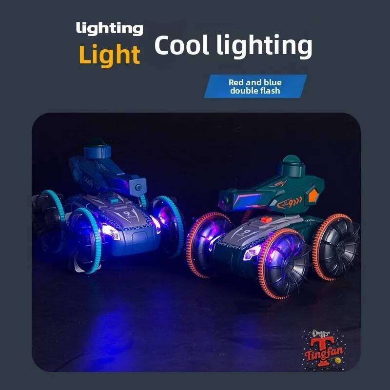 2.4G RC Self-absorbing High-pressure Gun Remote Control Amphibious Off-road Vehicle Climbing Stunt Car Water Toys Gift Z260303