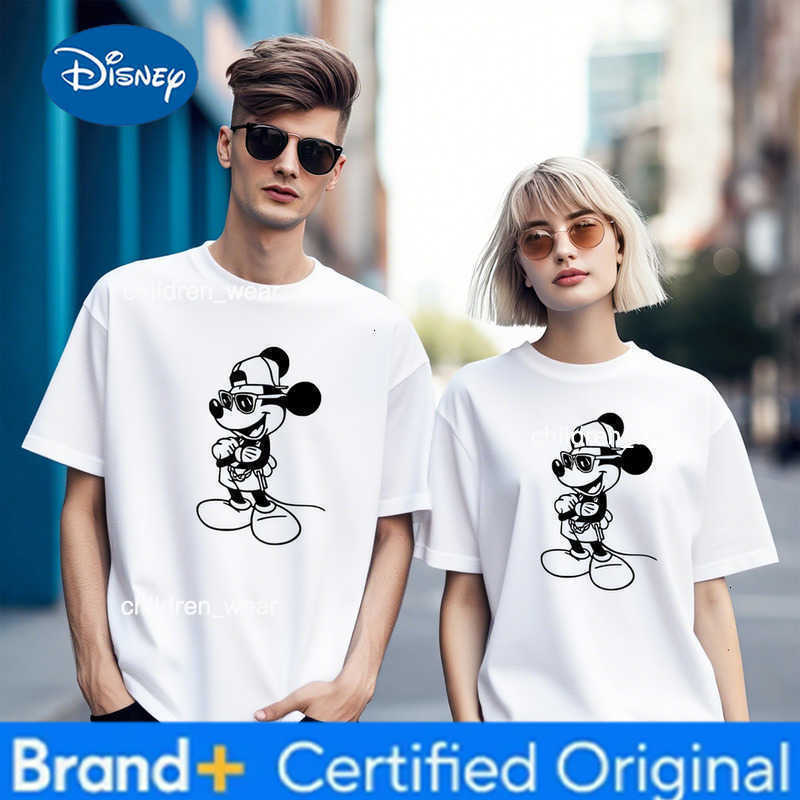 Disney Hi My Friend Mickey T-Shirt Mickey Avatar Comfortable Color Family Travel Parent-Child T-Shirt Mickey Vacation T-Shirt H260304