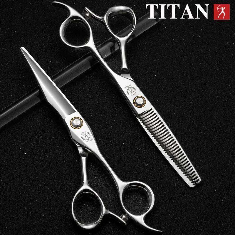 TITAN Professional hair scissors set hairdressing salon cutting tools barber ATS314 STEEL shears 6.0inch H260303