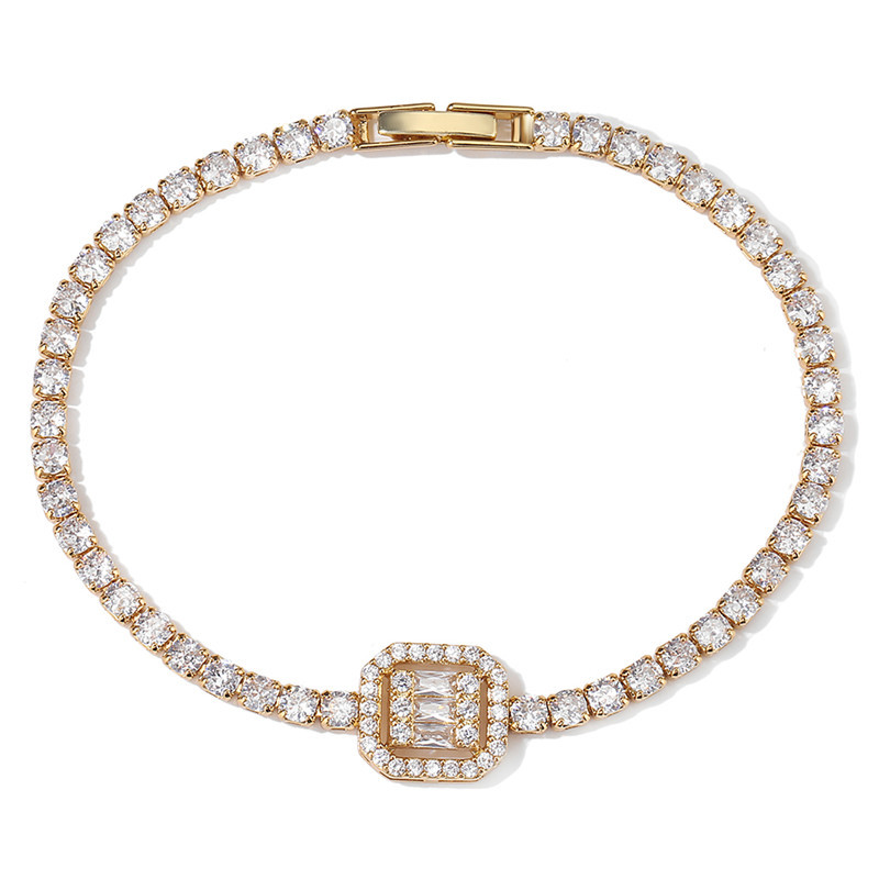 European American fashion zircon-inlaid accessories, personalized and stylish full-diamond bracelet - view 8
