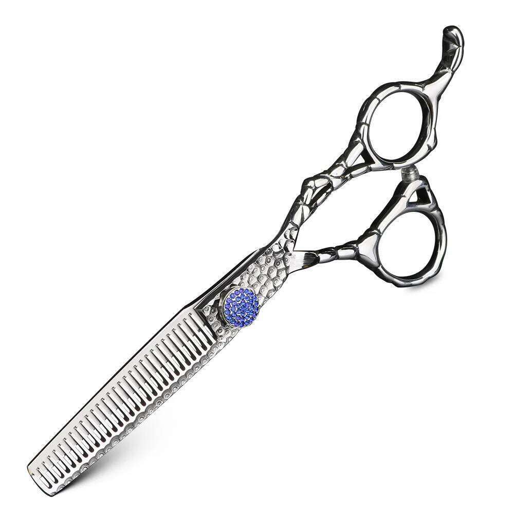 Forged hair 6 inch Japanese 440C steel cutting and thinning Barber scissors H260303