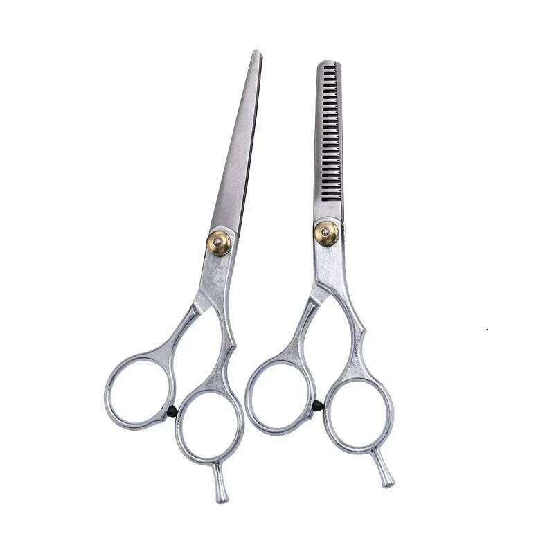 Stainless Steel Scissors Set - Professional Thinning & Texturing Shears, Layered Hair Cutting Tools for Barber Kit H260303