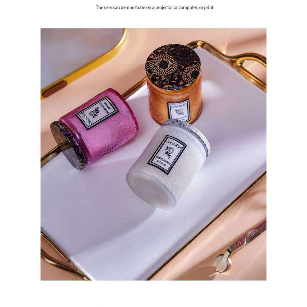 Soy with Sculpted Design Smoke-Free Aromatherapy Romantic Decorative Gift Candle for Sending W260304