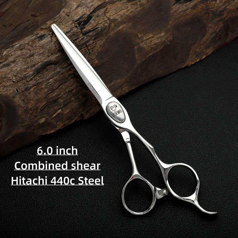 6.0-6.5 inch Professional Hairdressing Scissors, Japanese 440c Steel Hair Cutting Machine, Salon High Quality Barber Accessories H260303
