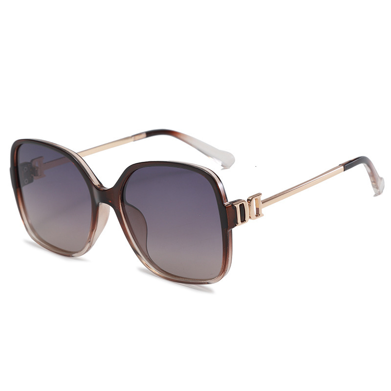 2026 New Trendy Square Frame Sunglasses, Internet Celebrity Sunglasses Women, High-End, Face-Slimming, Polarized for Driving, Men's Style
