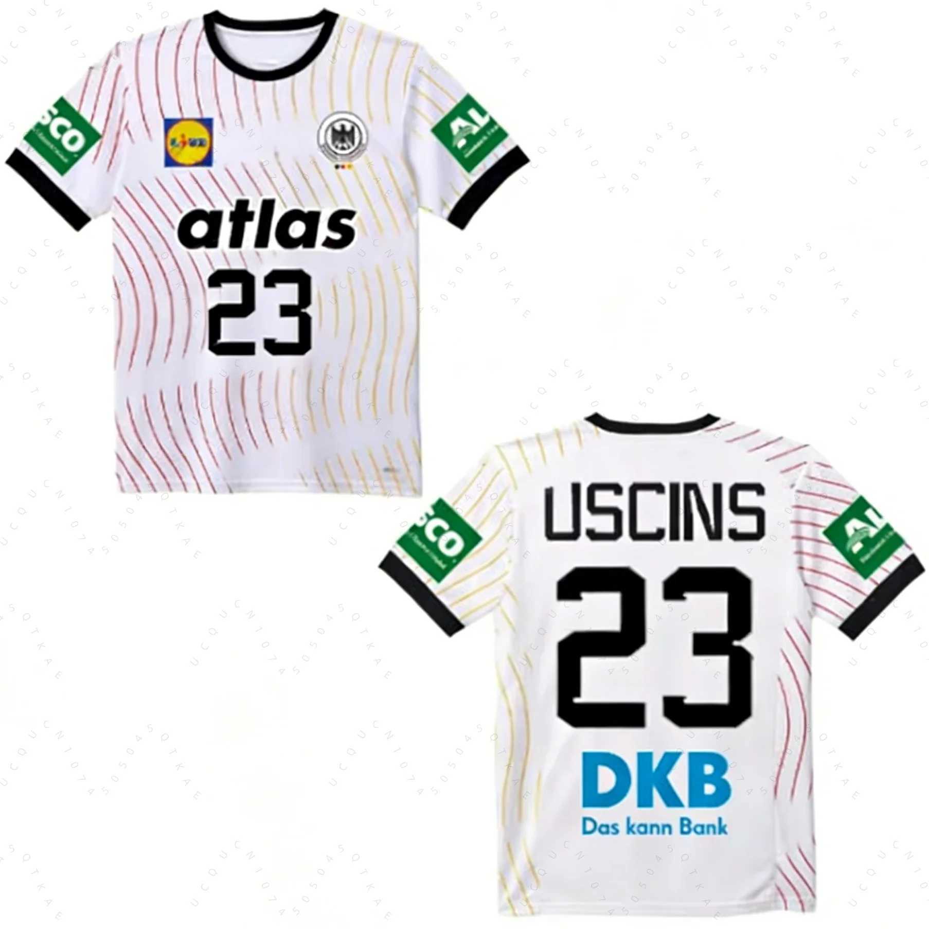 2026 German New Dhb Handball Jersey T Shirts Quick Drying Breathable Sportswear Short Sleeved Mens Outdoor Fitness Casual Tops L260226