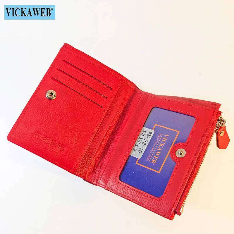 Free Gift Leather Wallet Women Small Solid Cute Ladies Mini Fast Snap Hasp Zipper New Short Coin Purse Fashion Little Money Bag C260304