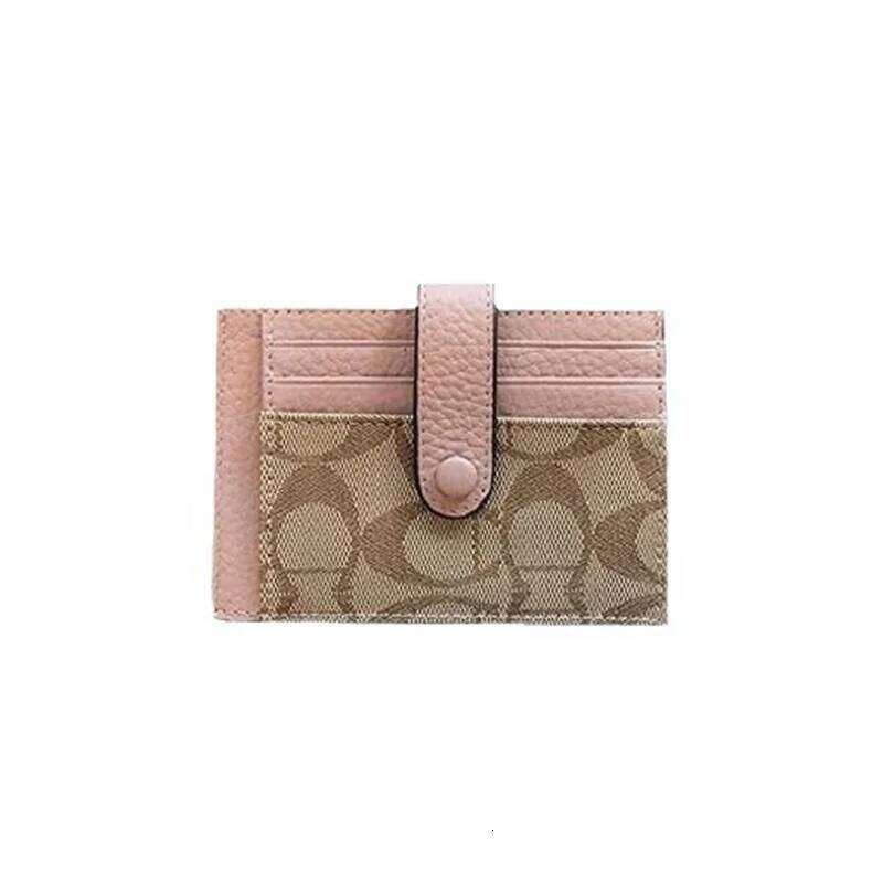 Monogram Ultra-thin Ins Style Holder Fashion Mini Short Envelope For Women Appliques Card&ID Wallet Credit Card Purse C260304