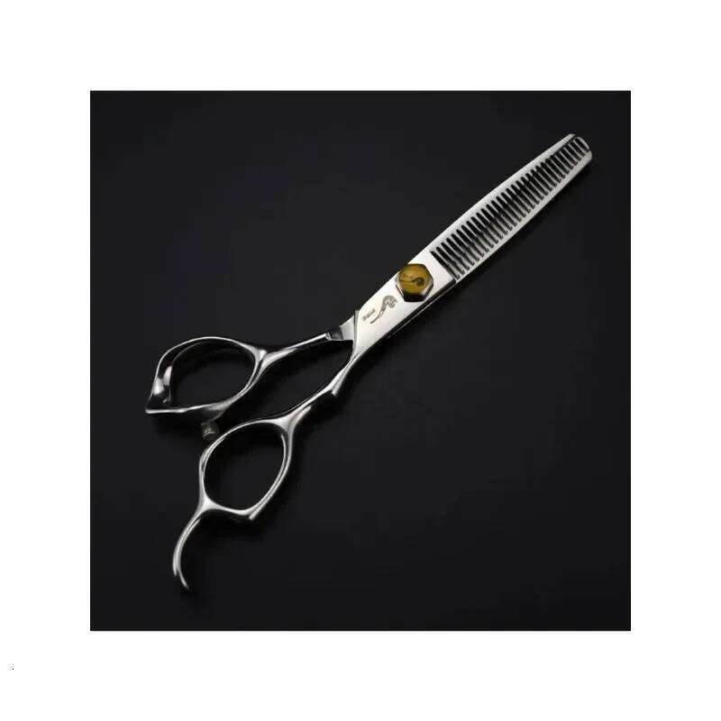 6.0 Inch Tortoise Handle Special Cutting Thinning Hairdressing Scissors, Barbershop Trimmer Hair Tools H260303