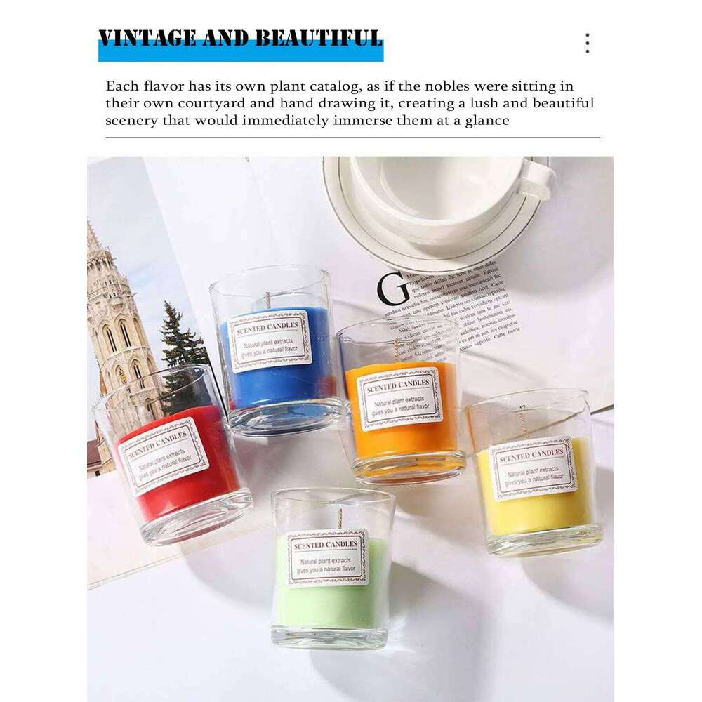 Indoor Home Fragrance Candle, Family Decorative Aromatherapy Candles, Scented Lighting for Living Room and Bedroom W260304