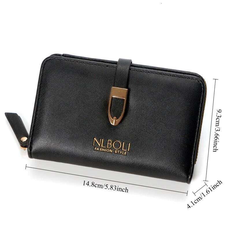 1pcs Minimalist Fashion Women's Wallet Large-Capacity ID Bank Organizer Daily Use Coin Purse for Card & Cash Storage C260304