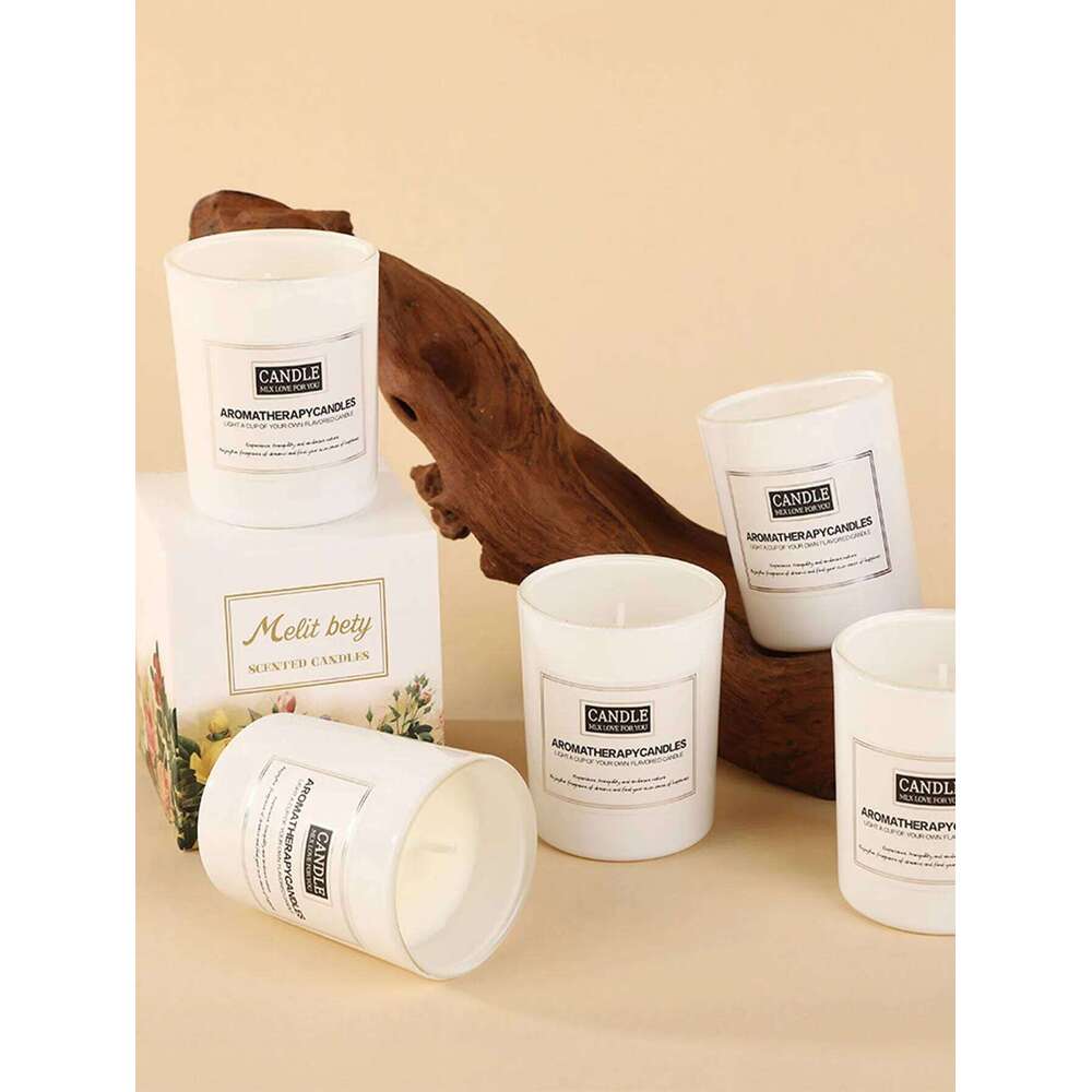 Bright glass cup scented candle, creative home gift, smokeless aromatic candle ornament W260304