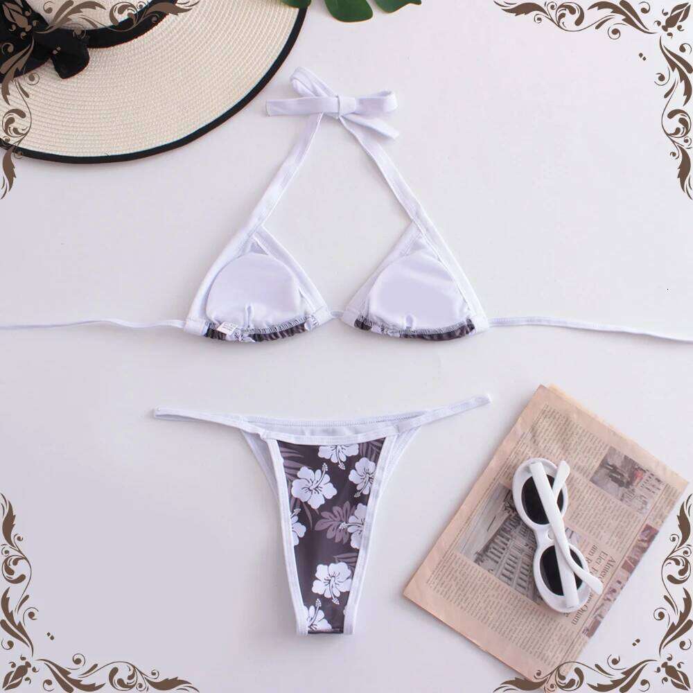 Brazilian Swimsuit Women's Bathing Suits Retro Biquinis Thong Swim Suit Sexy 2025 Women Swimwear Vintage Bikini Push Up Y260303