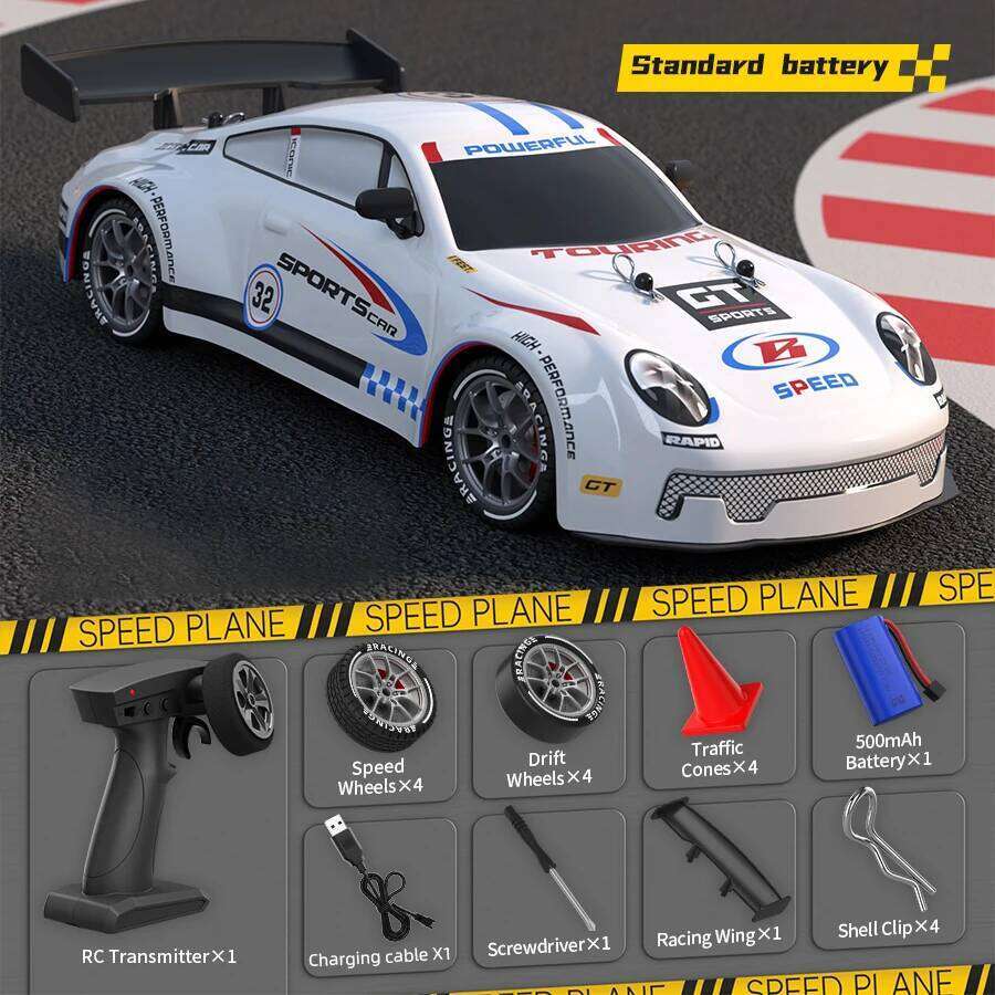 Rc Sports High Speed 1/16 4Wd Racing Remote Control Drift Car Professional Sportscar Acceleration Children's Electric Toy Z260303