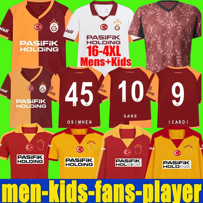 1996 97 98 99 2000 01 2010 11 12 Retro 2025 2026 Galatasaray Soccer Jerseys 25 26 ICARDI OSIMHEN SANE BARIS HAGI DROGBA SNEIJDER KEWELL GUNDOGAN SINGO football