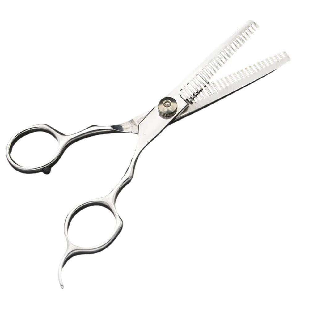 6Inch Double Tooth Hairdressing Scissors Professional Barber Shears Portable Hair Styling Tool for Family Pet Grooming and Salon H260303