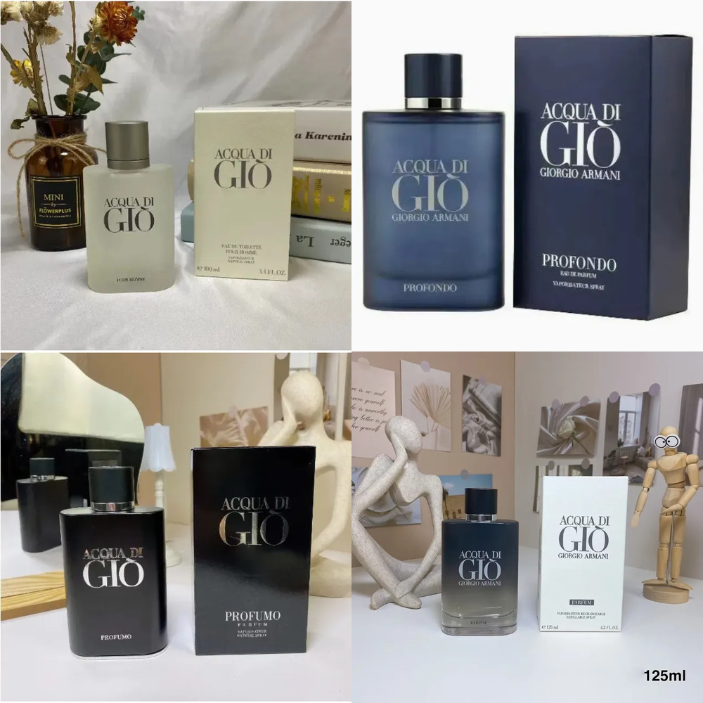 cologne Luxury Design DI GIO Men EDT EDP 100Ml Citrus Fragrance PROFONDO Perfume Long Lasting Good Smell Male Cologne Fast Delivery 0 perfume