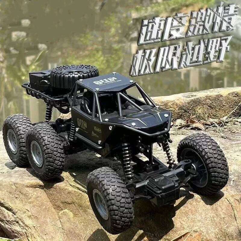 Oversized Remote Control Six Wheel Four-Wheel Drive Charging Drift Off-Road Vehicle High-Speed Racing Car Children'S Toy Z260303