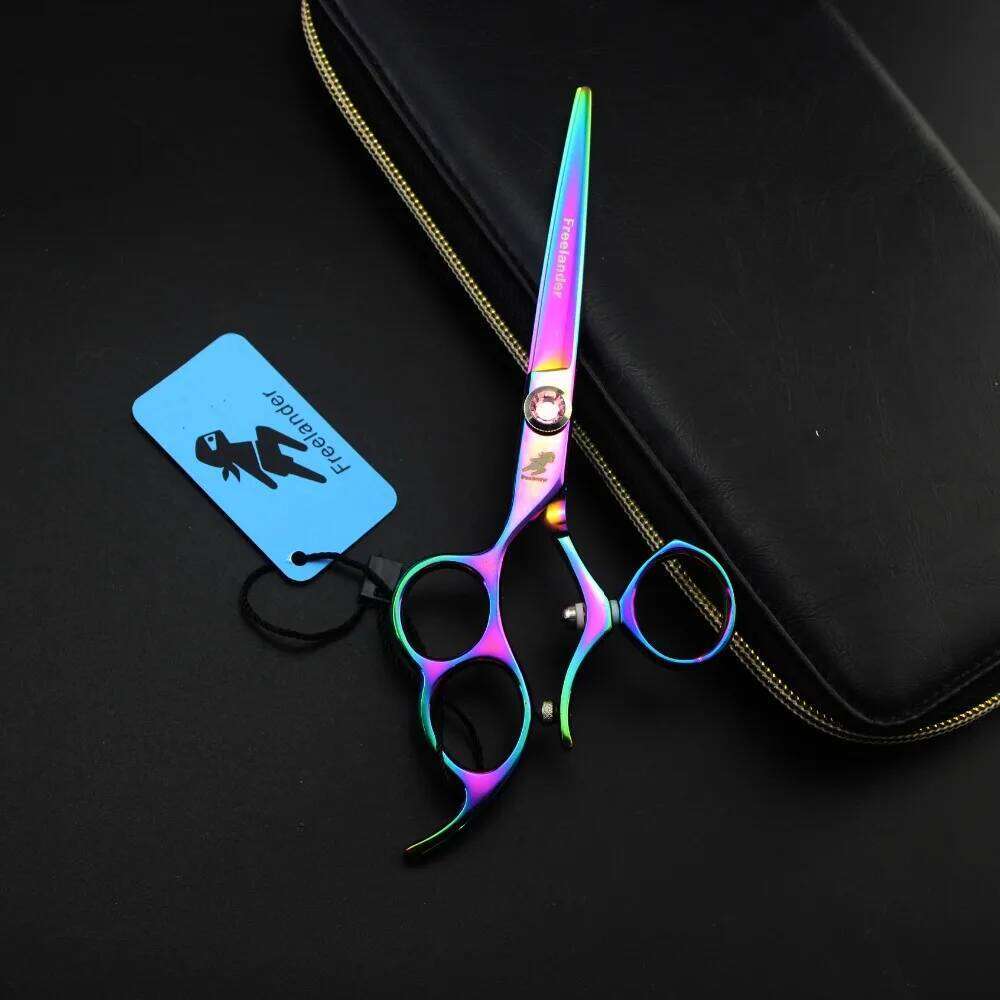 6.0in. Freelander Rotate the handle Profissional Hairdressing Cutting Scissors Set Barber Shears High Quality Salon H260303