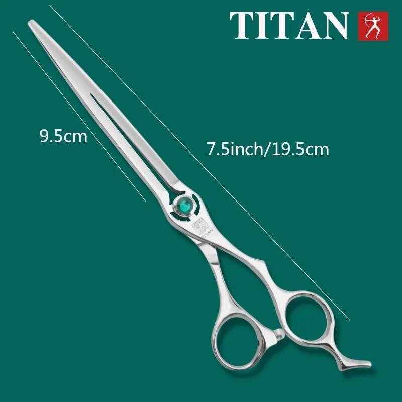 titan 7.0 7.5 inch 8.0inch barber professional hair stainless steel scissors curved scissor H260303