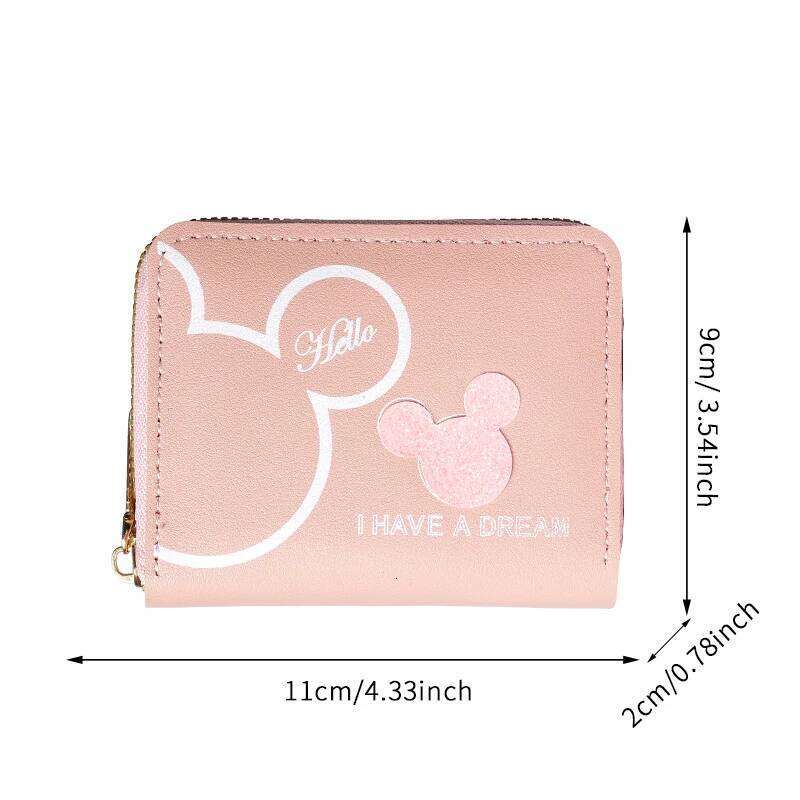 2024 new Japanese and Korean cute cartoon short wallet female mini large-capacity portable student zipper coin purse C260304