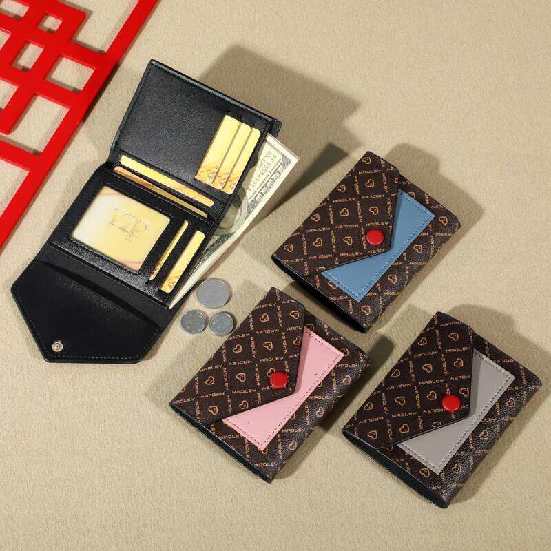 Trifold Clutch Coin Purse, Minimalist Credit Card Holder, Women's Casual Retro Classic Wallet C260304